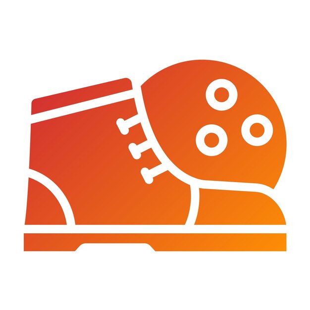 Diseño vectorial de zapatos de bolos estilo icono