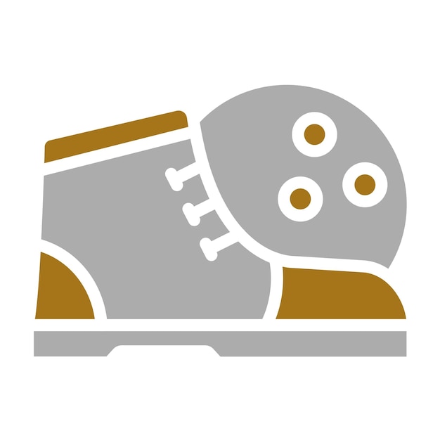 Diseño vectorial de zapatos de bolos estilo icono