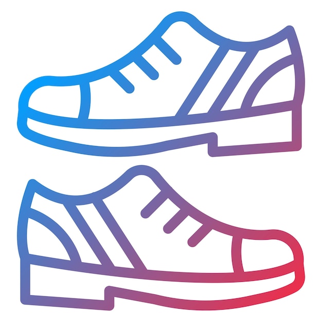 Diseño vectorial de zapatos casuales Estilo de icono