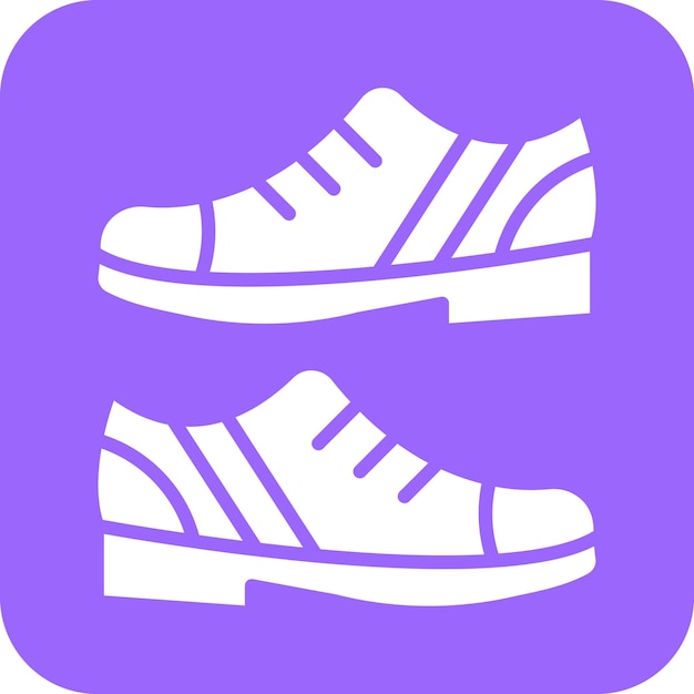 Vector diseño vectorial de zapatos casuales estilo de icono