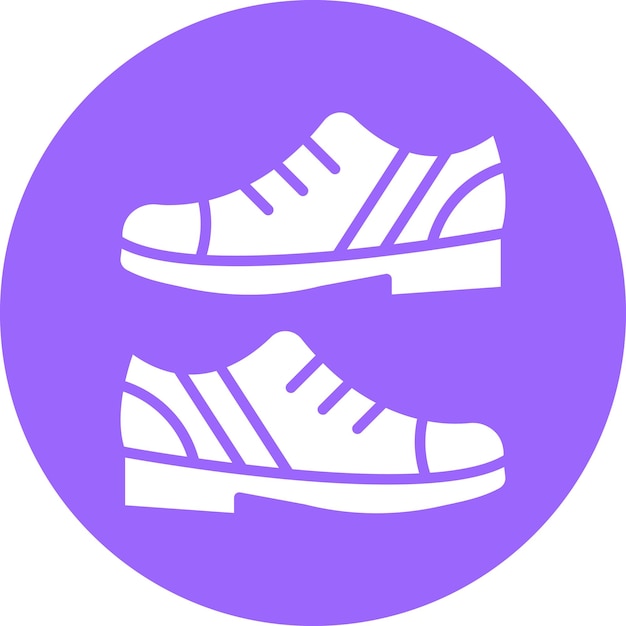 Vector diseño vectorial de zapatos casuales estilo de icono