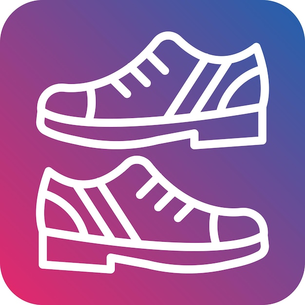 Diseño vectorial de zapatos casuales Estilo de icono
