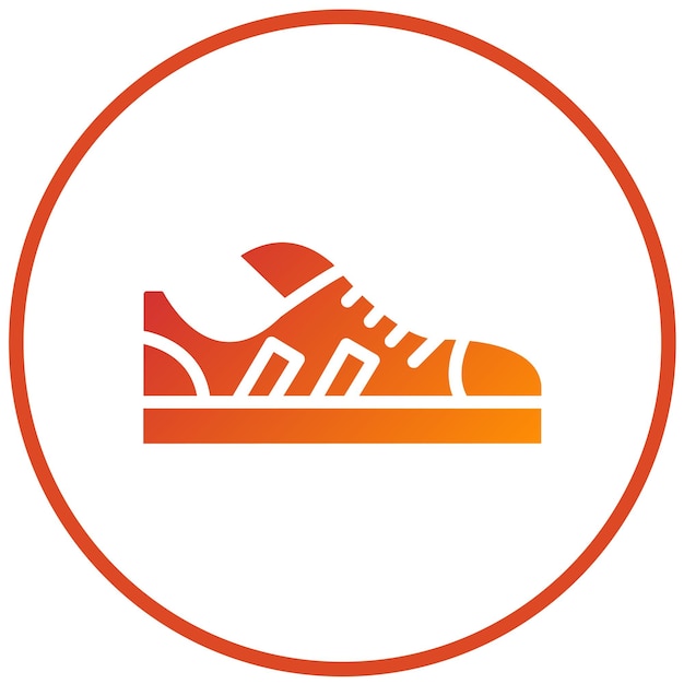 Diseño vectorial de zapatos casuales Estilo de icono