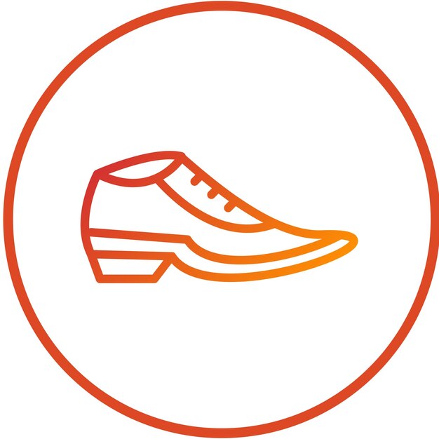 Diseño vectorial de zapatos escolares Estilo icónico