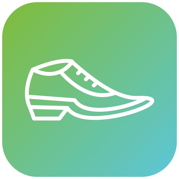 Diseño vectorial de zapatos escolares Estilo icónico