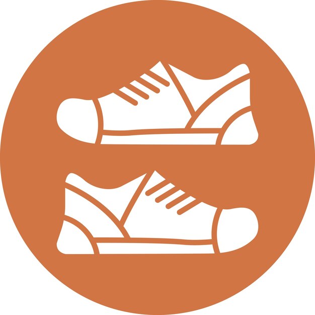 Diseño vectorial de zapatos Estilo de icono