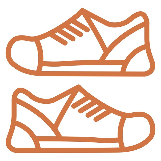Diseño vectorial de zapatos Estilo de icono