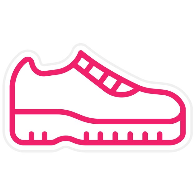 Diseño vectorial de zapatos Estilo de icono