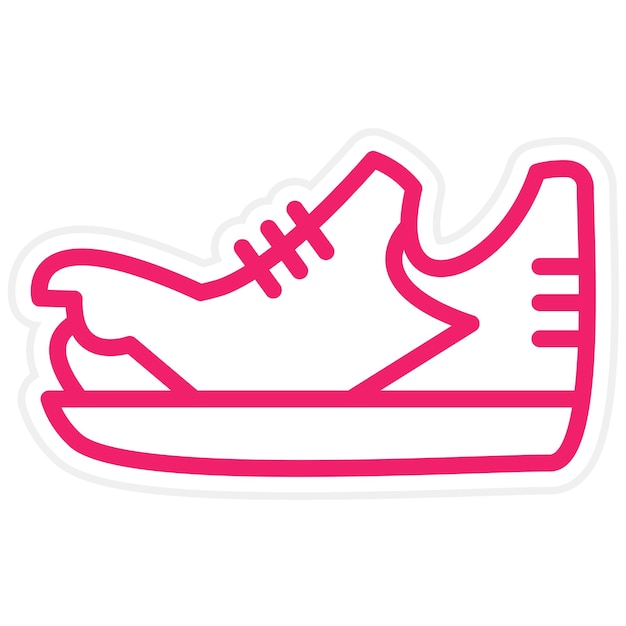 Diseño vectorial de zapatos Estilo de icono