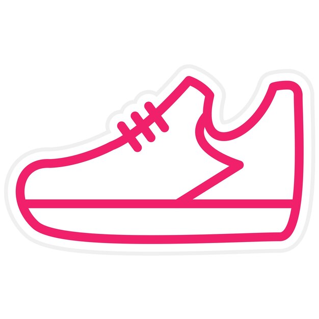 Diseño vectorial de zapatos Estilo de icono