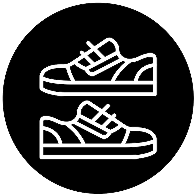 Diseño vectorial de zapatos Estilo de icono