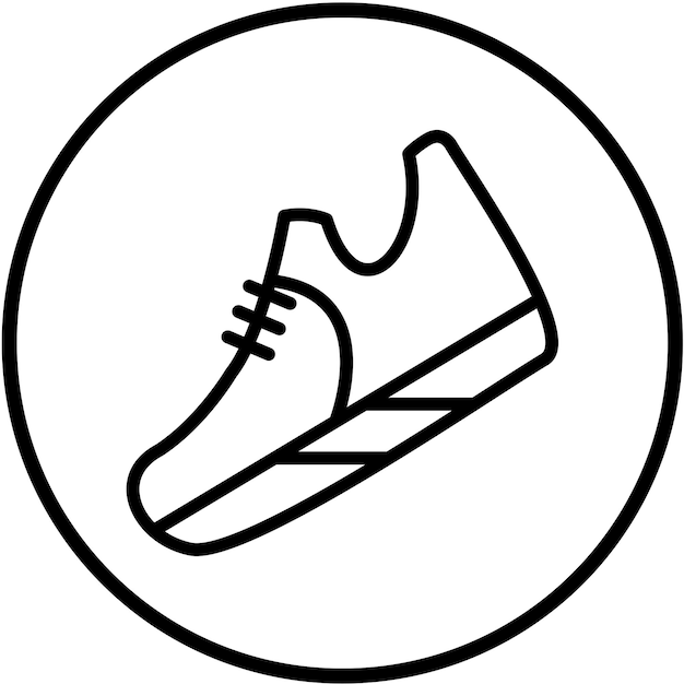 Diseño vectorial de zapatos Estilo de icono