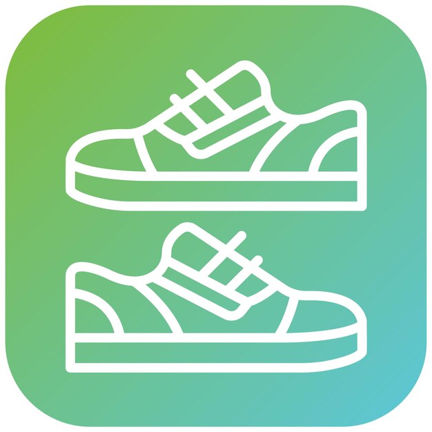 Diseño vectorial de zapatos Estilo de icono