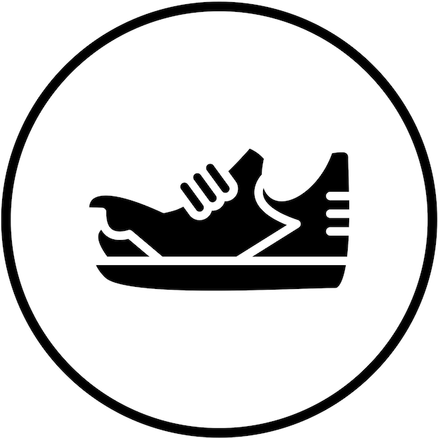 Diseño vectorial de zapatos Estilo de icono