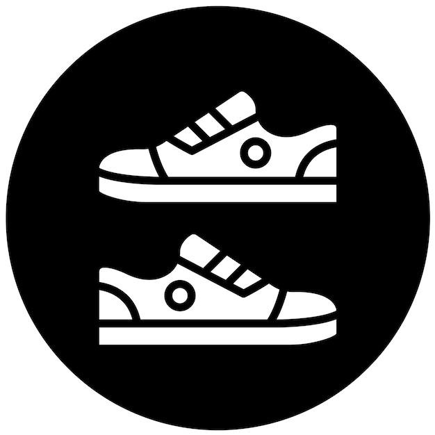 Diseño vectorial de zapatos Estilo de icono
