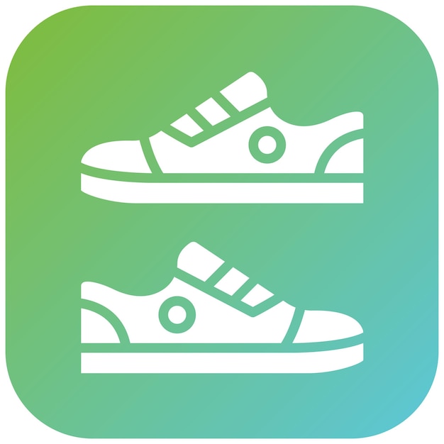 Diseño vectorial de zapatos Estilo de icono
