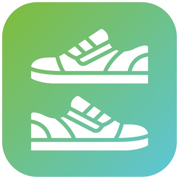 Diseño vectorial de zapatos Estilo de icono