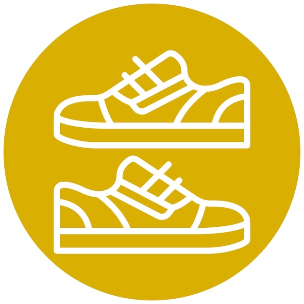 Diseño vectorial de zapatos Estilo de icono