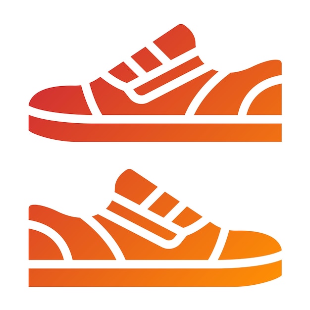 Diseño vectorial de zapatos Estilo de icono