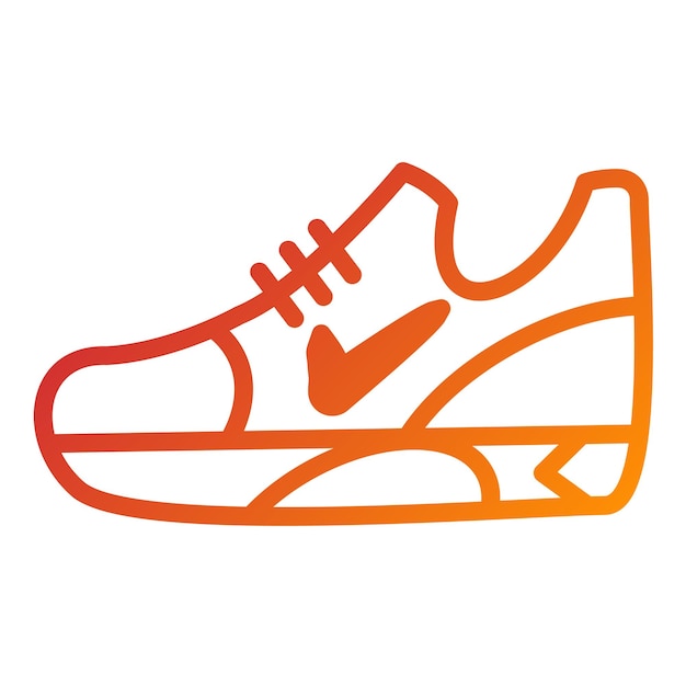 Diseño vectorial de zapatos de golf Estilo icónico