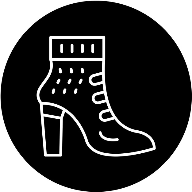 Diseño vectorial de zapatos para mujeres Icon Style