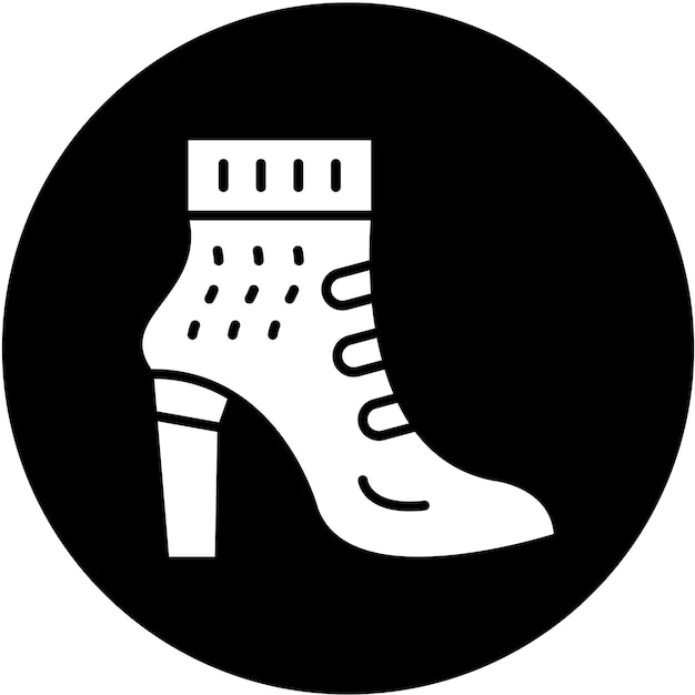 Diseño vectorial de zapatos para mujeres Icon Style