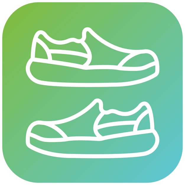 Diseño vectorial de zapatos ortopédicos Estilo de icono