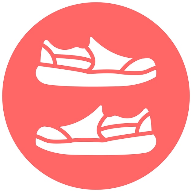 Diseño vectorial de zapatos ortopédicos Estilo de icono