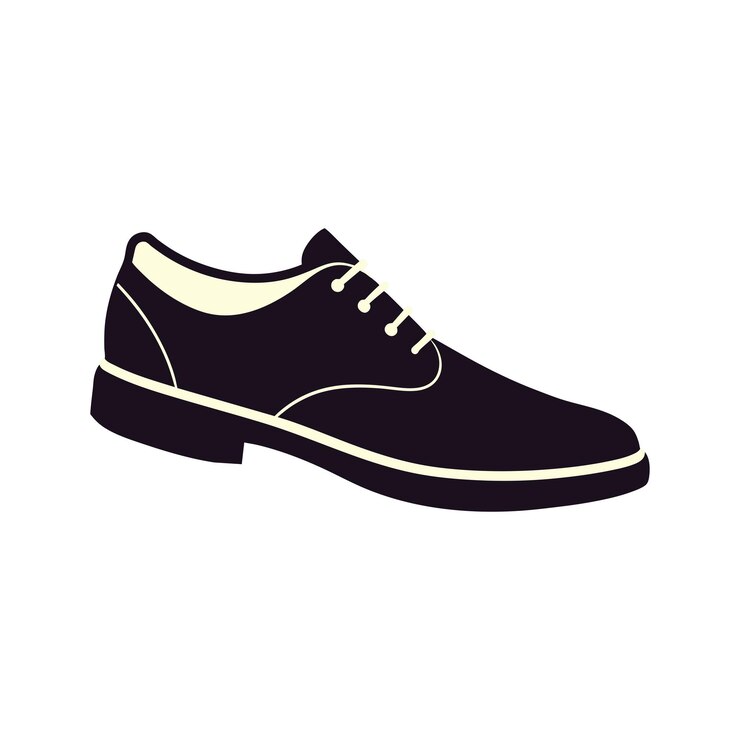 el diseño vectorial de los zapatos sihlouette