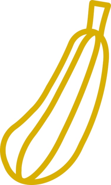 Diseño vectorial Zucchini Zen Estilo de icono