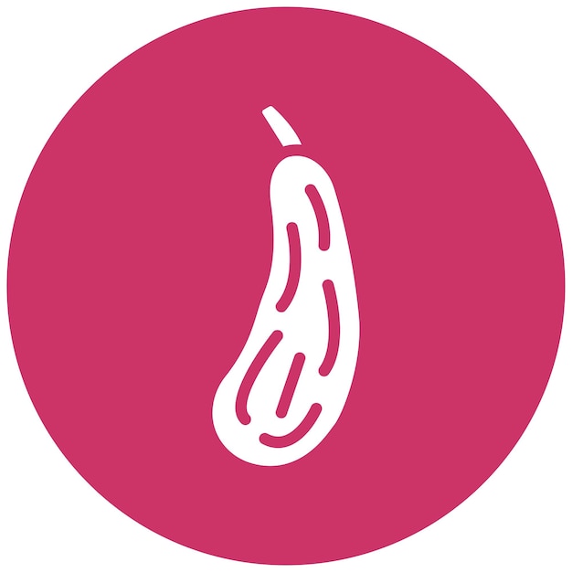 Diseño vectorial de Zucchini Zest Estilo de icono