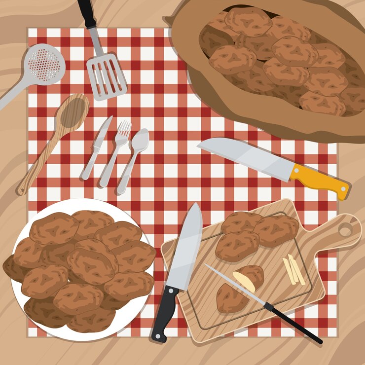 Vector diseño vegano sobre fondo de madera