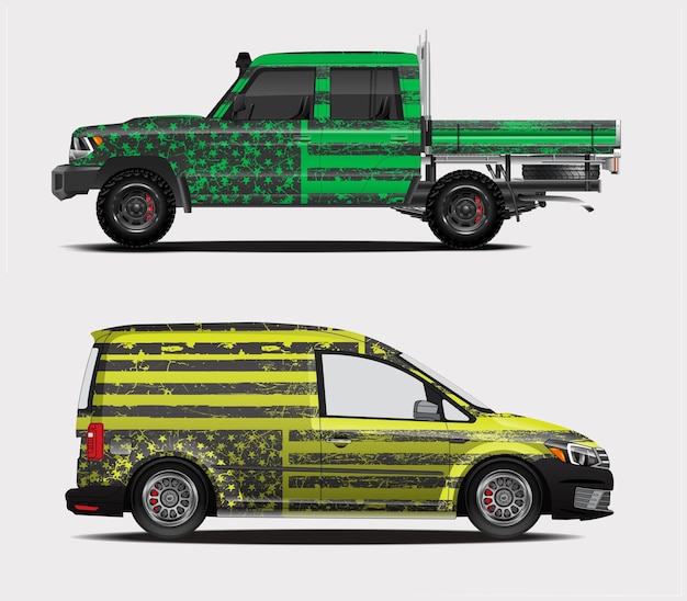 Diseño y vehículo de envoltura de automóviles de carreras