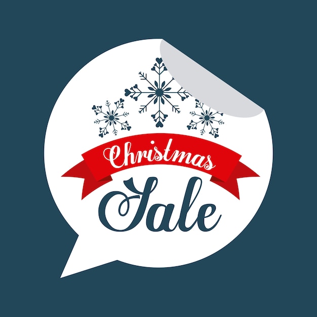 diseño de venta de Navidad, gráfico de vector ilustración eps10