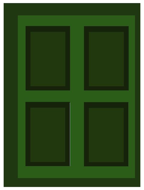 Diseño de ventanas o puertas de casas de aldeas indias Vector de puerta de madera Ilustración del vector de puerta aislado