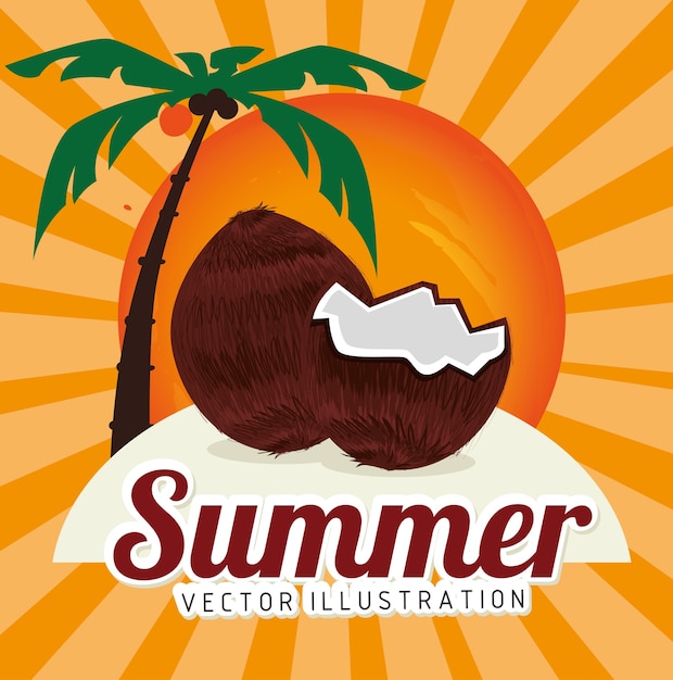 Vector diseño de verano