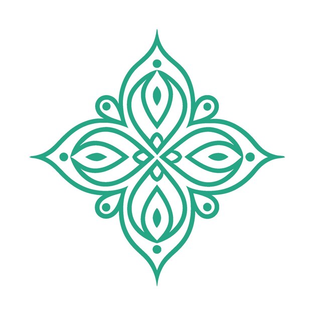 un diseño verde que está sobre un fondo blanco