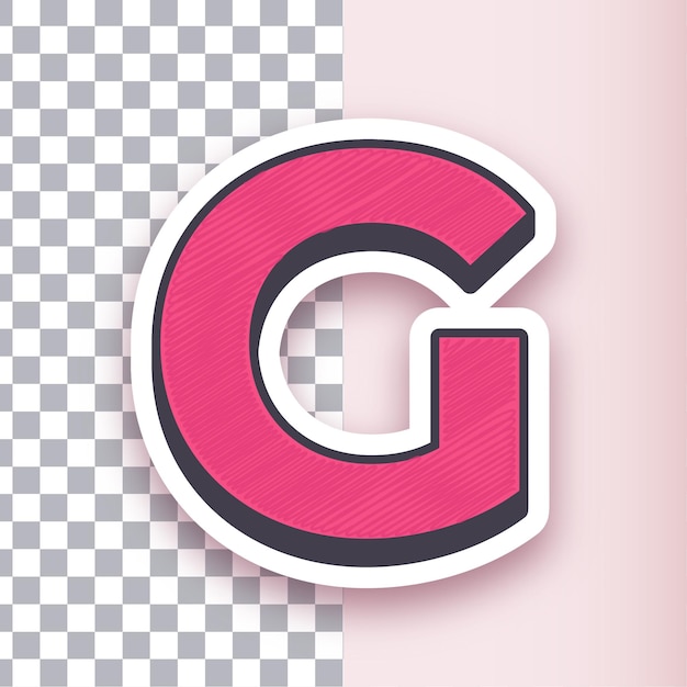 Diseño versátil de iconos vectoriales de la letra G con fondo personalizable