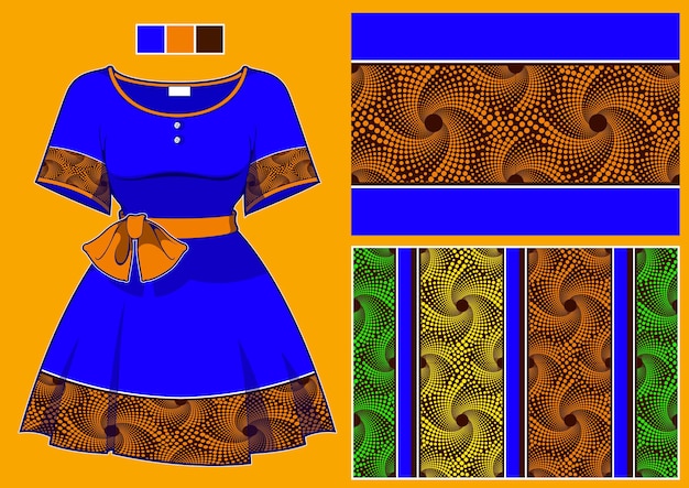 Vector diseño de vestido de ropa de áfrica