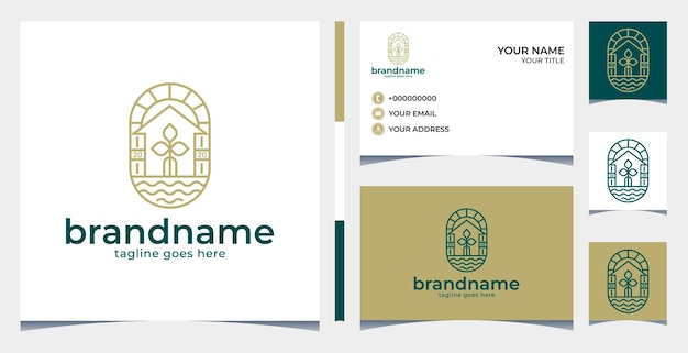 Diseño vintage de logotipo natural, diseño de logotipo de café, diseño de logotipo de restaurante