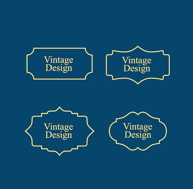 Vector diseño vintage para producto de etiqueta