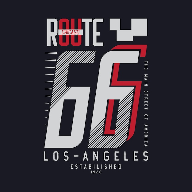 El diseño vintage de la Ruta 66
