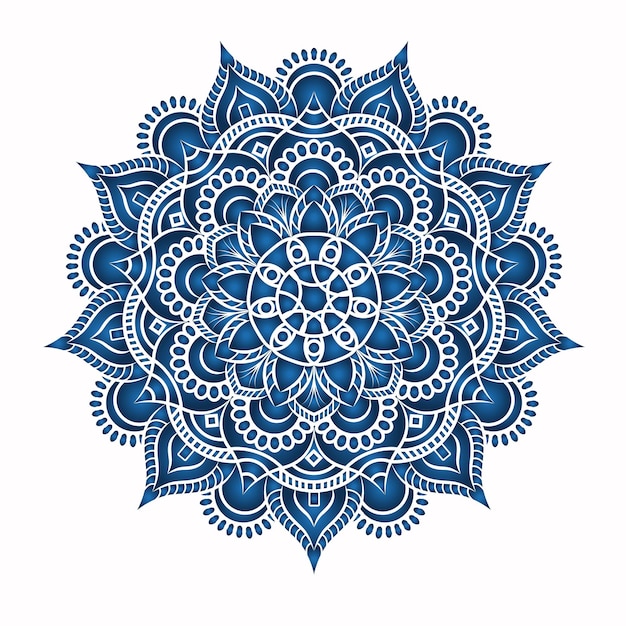 Diseño vintage de tarjeta de invitación con patrón de mandala sobre fondo morado