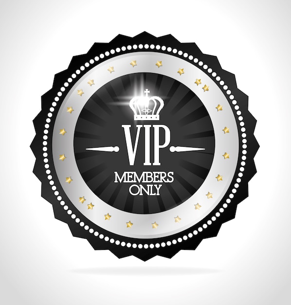 Vector diseño vip