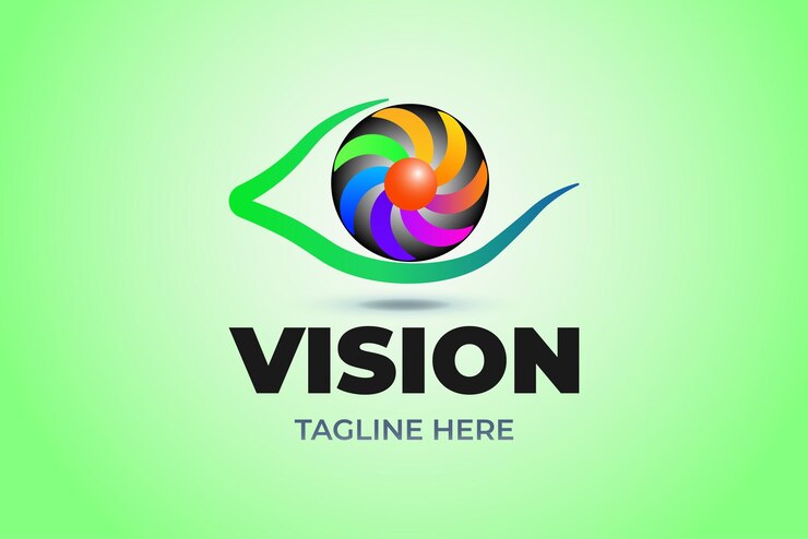 Vector diseño de la visión del logotipo