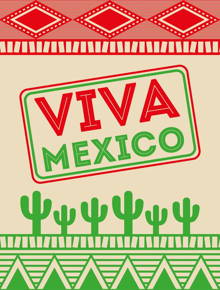 Vector diseño vivo mexico