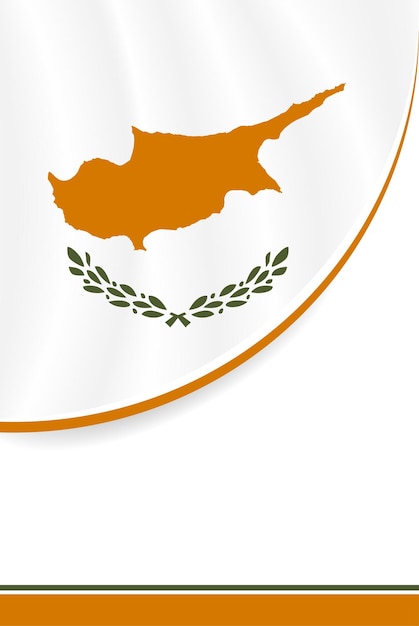 Diseño del volante de Chipre y diseño del volante de la bandera