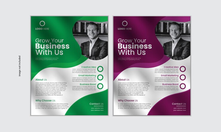 Diseño de volante corporativo premium Moderno profesional y plantilla personalizable