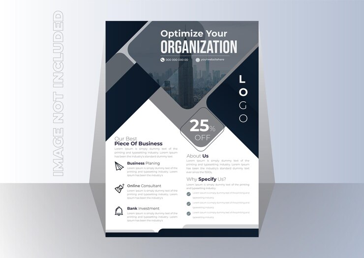 Diseño de volante de negocios corporativos de vector