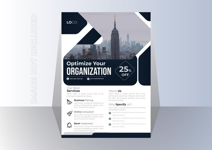 Diseño de volante de negocios corporativos de vector